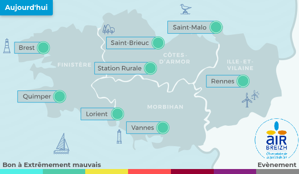 Carte de Bretagne du 03-12-2024