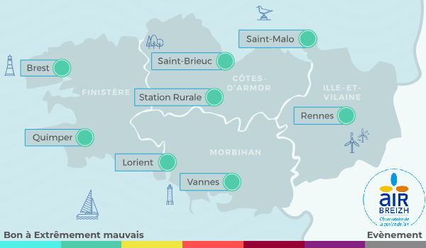 Carte de Bretagne du 16-07-2024