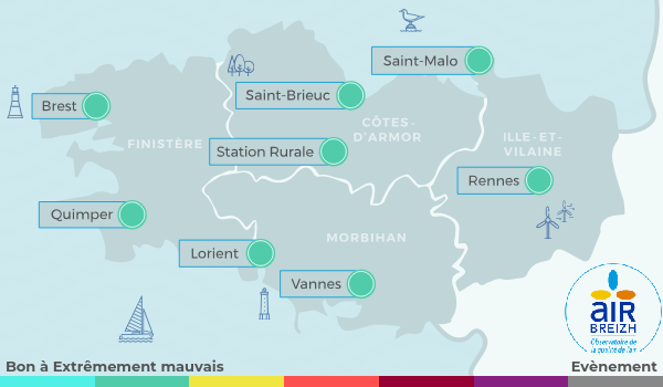 Carte de Bretagne du 29-10-2024