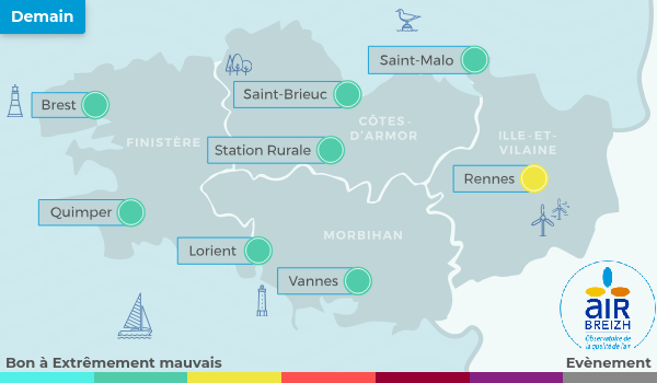 Carte de Bretagne du 04-12-2024