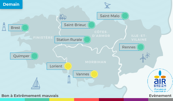 Carte de Bretagne du 22-11-2024