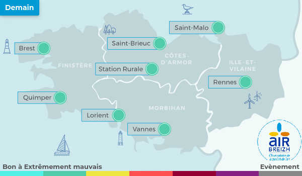 Carte de Bretagne du 23-10-2024